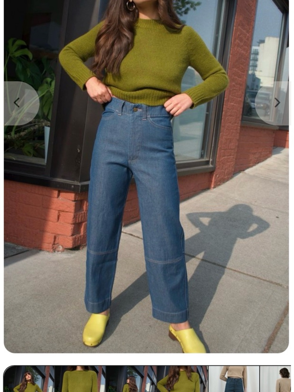 Micaela Greg Seemed Jean in Steel Blue Size Small